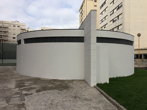 Construção do Polidesportivo das Fontainhas, Braga